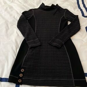 Prana knit dress - black - size small